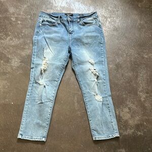 Distressed Light Blue Jeans